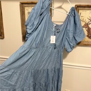 J. Jill Light Blue Maxi Dress